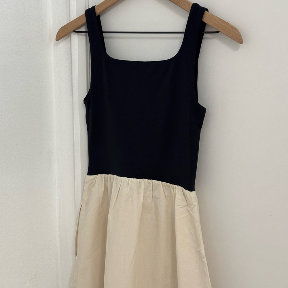 Aritzia Babaton Revive Midi Dress - Black/ Light Birch - Size S,M - Picture 9 of 9